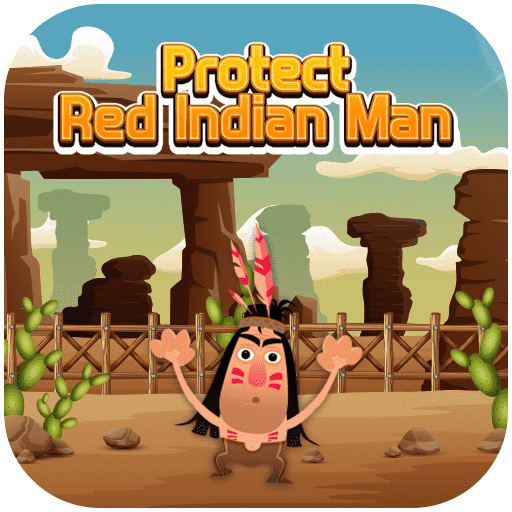 Play Protect Red Indian Man Game on Jigligames